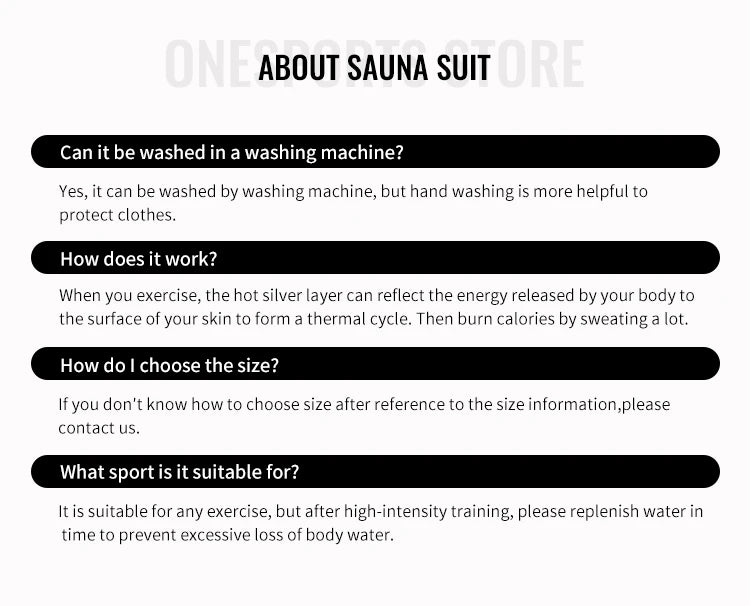 Caloré Unisex Sauna Suit